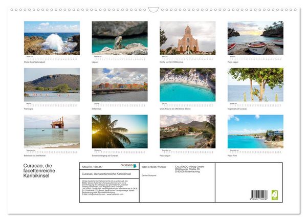 Produktbild: Curacao, die facettenreiche Karibikinsel (Wandkalender 2026 DIN A2 quer), CALVENDO Monatskalender