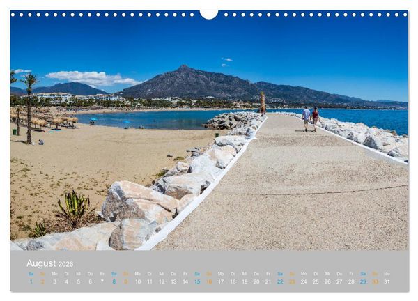 Produktbild: Marbella - andalusische Mittelmeerk&uuml;ste (Wandkalender 2026 DIN A3 quer), CALVENDO Monatskalender