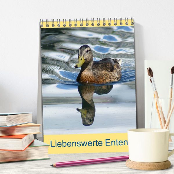 Produktbild: Liebenswerte Enten (Tischkalender 2026 DIN A5 hoch), CALVENDO Monatskalender