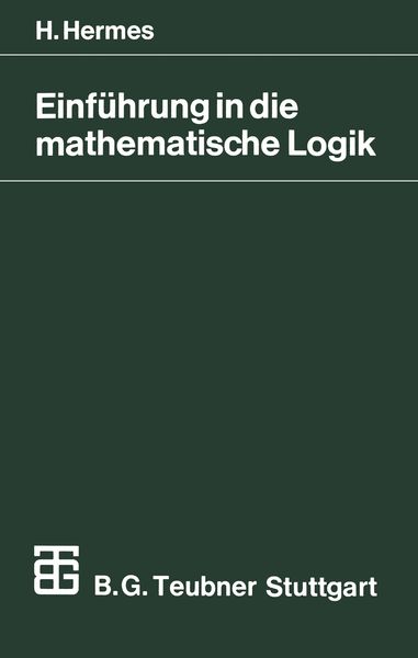 Produktbild: Einf&uuml;hrung in die mathematische Logik