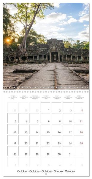 Produktbild: CAMBODIA Amazing Planet (Wall Calendar 2026 12 &times; 12 Inch) CALVENDO 12 Month Wall Calendar