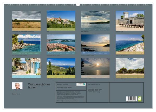 Produktbild: Wundersch&ouml;nes Istrien (Wandkalender 2026 DIN A2 quer), CALVENDO Monatskalender
