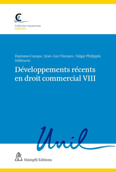 Produktbild: D&eacute;veloppements r&eacute;cents en droit commercial VIII