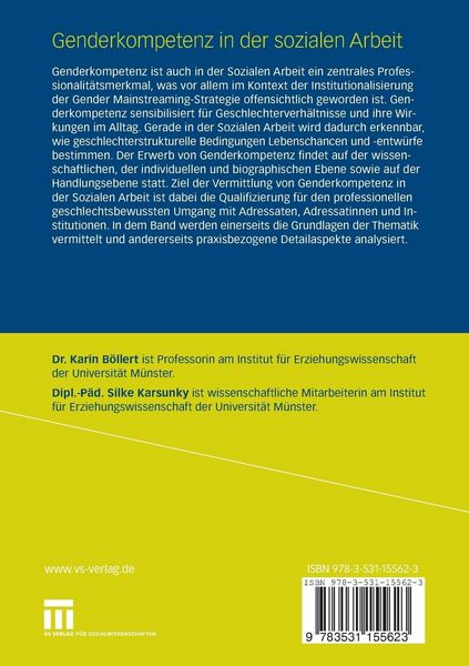 Produktbild: Genderkompetenz in der Sozialen Arbeit