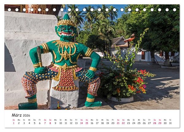 Produktbild: Laos - Im Herzen Indochinas (Tischkalender 2026 DIN A5 quer), CALVENDO Monatskalender