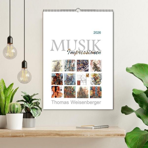 Produktbild: MUSIK Impressionen (Wandkalender 2026 DIN A2 hoch), CALVENDO Monatskalender