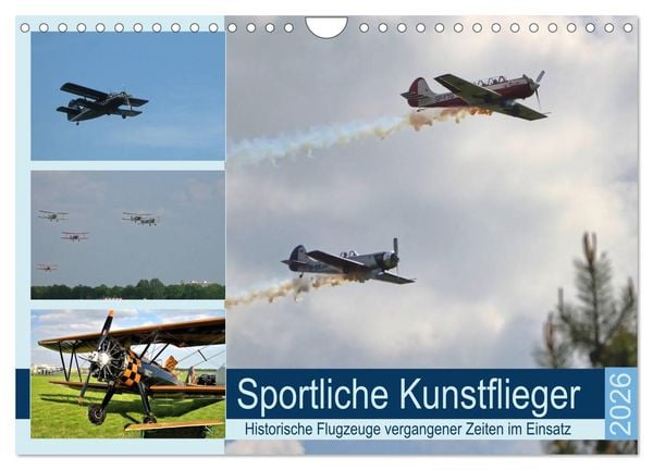 Produktbild: Sportliche Kunstflieger (Wandkalender 2026 DIN A4 quer), CALVENDO Monatskalender