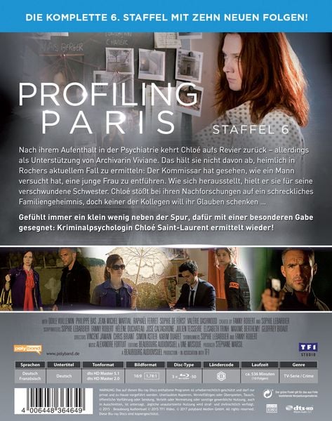 Produktbild: Profiling Paris - Staffel 6 [3 BRs]