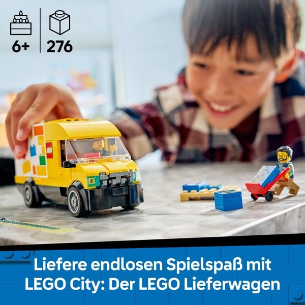 Produktbild: LEGO City 60500 Der LEGO Lieferwagen, Spielzeug f&uuml;r Kinder ab 6 Jahren
