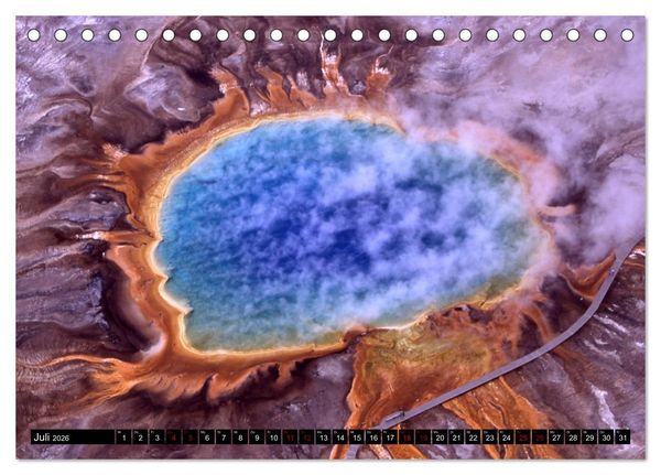 Produktbild: Yellowstone Nationalpark. Tanz auf dem Vulkan (Tischkalender 2026 DIN A5 quer), CALVENDO Monatskalender
