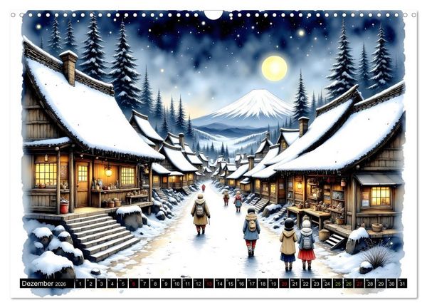 Produktbild: Japans Seele im Jahreslauf (Wandkalender 2026 DIN A3 quer), CALVENDO Monatskalender