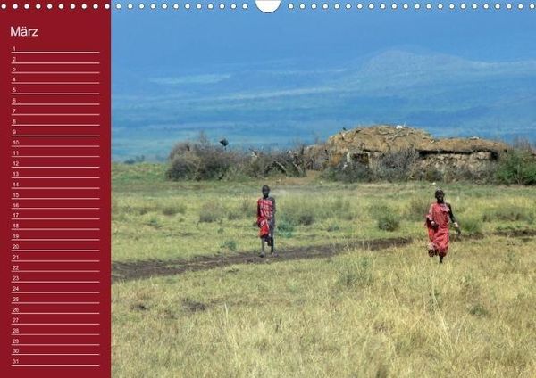 Produktbild: Faszination Afrika: Massai Geburtstagskalender (Wandkalender immerw&auml;hrend DIN A4 quer)