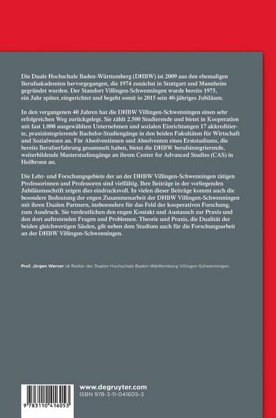 Produktbild: 40 Jahre Duales Studium. Festschrift