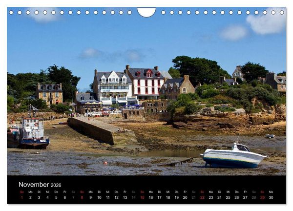 Produktbild: Bretagne - Fotoreise von der Cote de Granit Rose zur Ile de Brehat (Wandkalender 2026 DIN A4 quer), CALVENDO Monatskalender