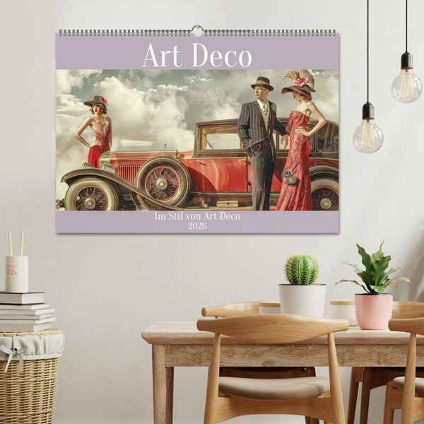 Produktbild: Art Deco - Im Stil von Art Deco (Wandkalender 2026 DIN A2 quer), CALVENDO Monatskalender