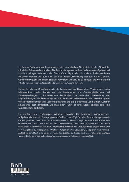 Produktbild: Jetzt lerne ich analytische Geometrie f&uuml;r die Oberstufe