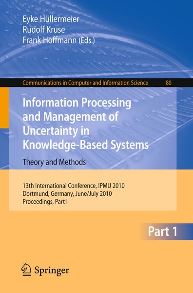 Produktbild: Information Processing and Management of Uncertainty in Knowledge-Based Systems