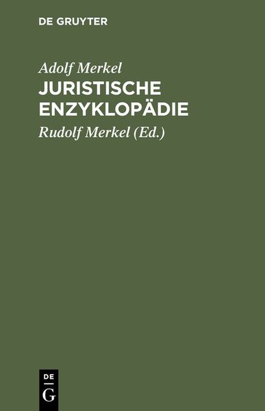 Produktbild: Juristische Enzyklop&auml;die
