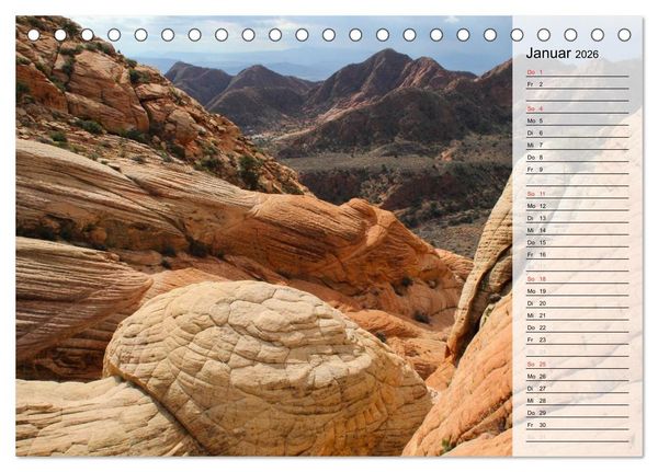 Produktbild: USA 2026 Utah - Sandstein und Canyons (Tischkalender 2026 DIN A5 quer), CALVENDO Monatskalender