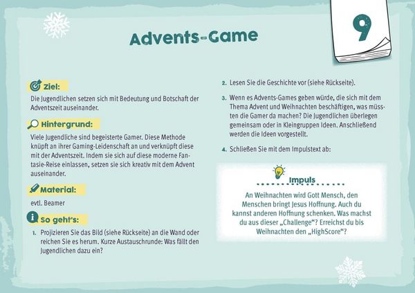 Produktbild: 24 plus X z&uuml;ndende Ideen f&uuml;r Advent und Weihnachten mit Jugendlichen