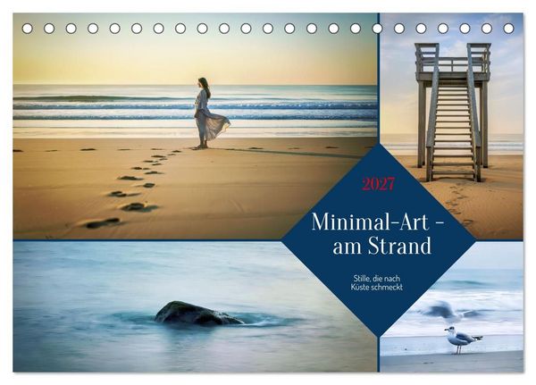 Produktbild: Minimal-Art - am Strand (Tischkalender 2027 DIN A5 quer), CALVENDO Monatskalender