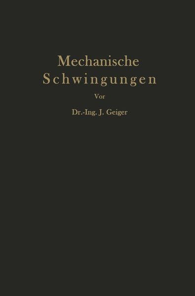 Produktbild: Mechanische Schwingungen und ihre Messung