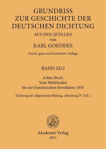Produktbild: Achtes Buch: Vom Weltfrieden bis zur franz&ouml;sischen Revolution 1830