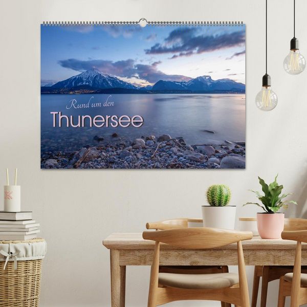 Produktbild: Rund um den Thunersee (Wandkalender 2026 DIN A2 quer), CALVENDO Monatskalender