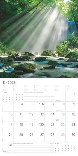 Produktbild: Sunny Moments 2026 - Broschürenkalender 30x30 cm (30x60 geöffnet) - Kalender mit Platz für Notizen - Bildkalender - Wandplaner - Wandkalender