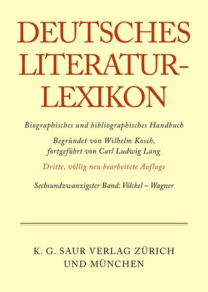 Produktbild: Deutsches Literatur-Lexikon / V&ouml;lckel - Wagner