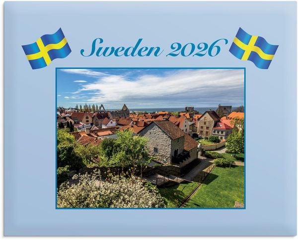 Produktbild: Burde Wandkalender Schweden mit Kuvert 2026