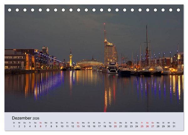 Produktbild: Bremerhaven. Die Seestadt an der Nordseek&uuml;ste (Tischkalender 2026 DIN A5 quer), CALVENDO Monatskalender