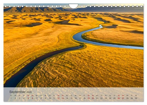 Produktbild: Fl&uuml;sse der Fantasie (Wandkalender 2026 DIN A4 quer), CALVENDO Monatskalender