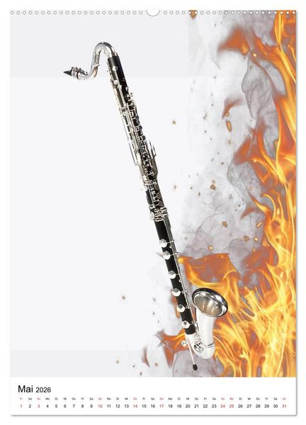 Produktbild: Musik Blasinstrumente (hochwertiger Premium Wandkalender 2026 DIN A2 hoch), Kunstdruck in Hochglanz