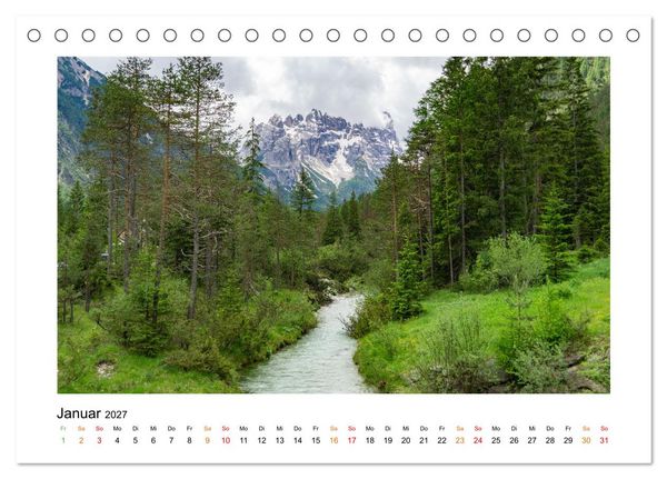 Produktbild: S&uuml;dtirol - Traumhafte Berge und Seen im Norden Italiens (Tischkalender 2027 DIN A5 quer), CALVENDO Monatskalender