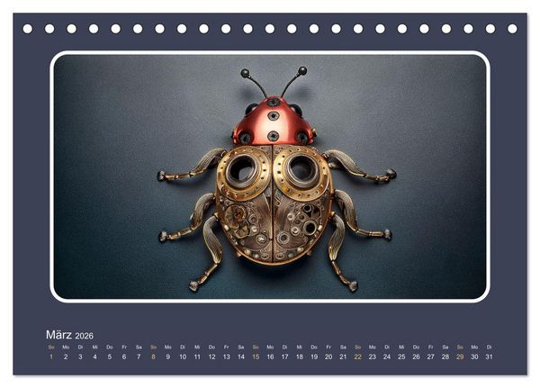 Produktbild: Roboterinsekten (Tischkalender 2026 DIN A5 quer), CALVENDO Monatskalender