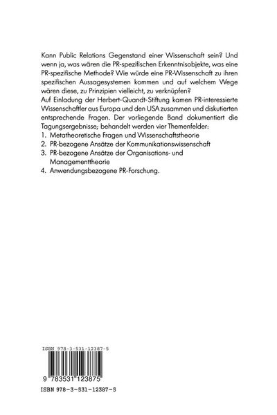Produktbild: Ist Public Relations eine Wissenschaft?