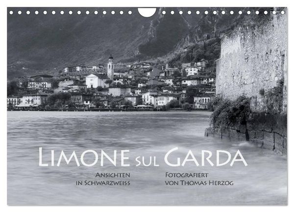 Produktbild: Limone sul Garda schwarzwei&szlig; (Wandkalender 2026 DIN A4 quer), CALVENDO Monatskalender