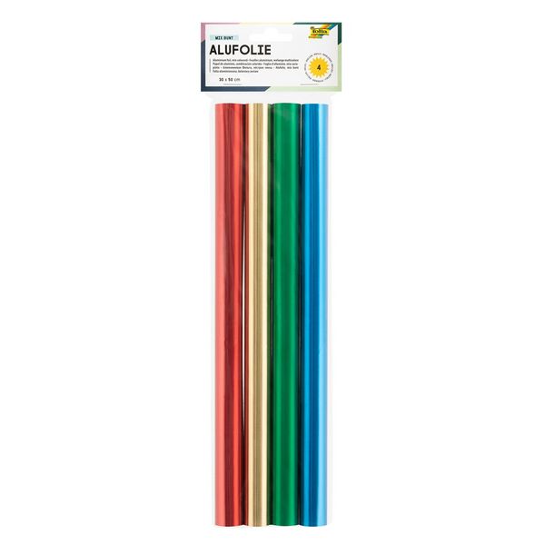 Produktbild: folia Alufolie doppelseitig 30x50cm 4 St&uuml;ck