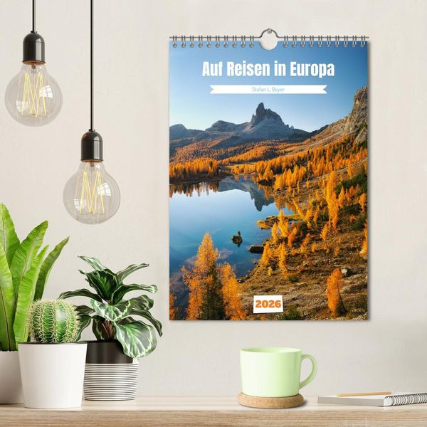 Produktbild: Auf Reisen in Europa (Wandkalender 2026 DIN A4 hoch), CALVENDO Monatskalender