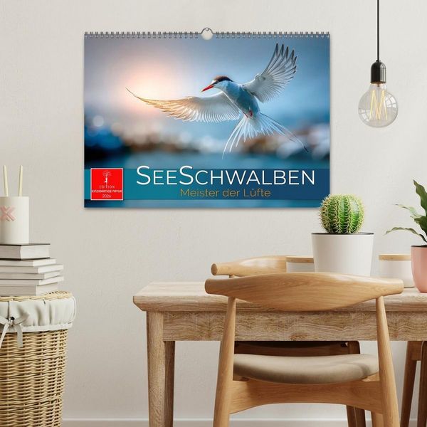 Produktbild: Seeschwalben - Meister der L&uuml;fte (Wandkalender 2026 DIN A3 quer), CALVENDO Monatskalender