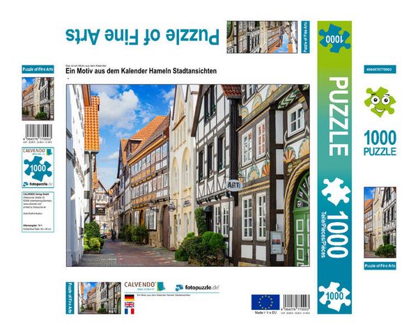 Produktbild: CALVENDO Puzzle Ein Motiv aus dem Kalender Hameln Stadtansichten | 1000 Teile Lege-Gr&ouml;&szlig;e 64x48cm Foto-Puzzle f&uuml;r gl&uuml;ckliche Stunden