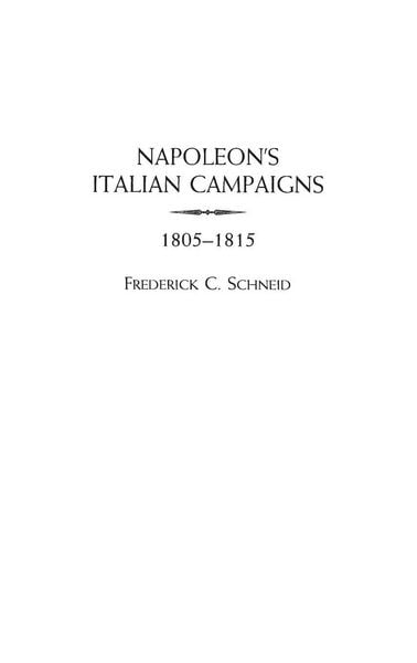 Produktbild: Napoleon's Italian Campaigns