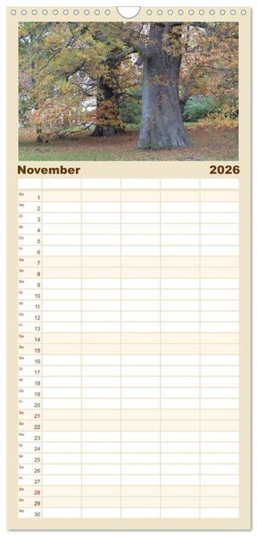 Produktbild: Familienplaner 2026 - Urlaubsparadies Insel R&uuml;gen mit 5 Spalten (Wandkalender, 21 x 45 cm) CALVENDO
