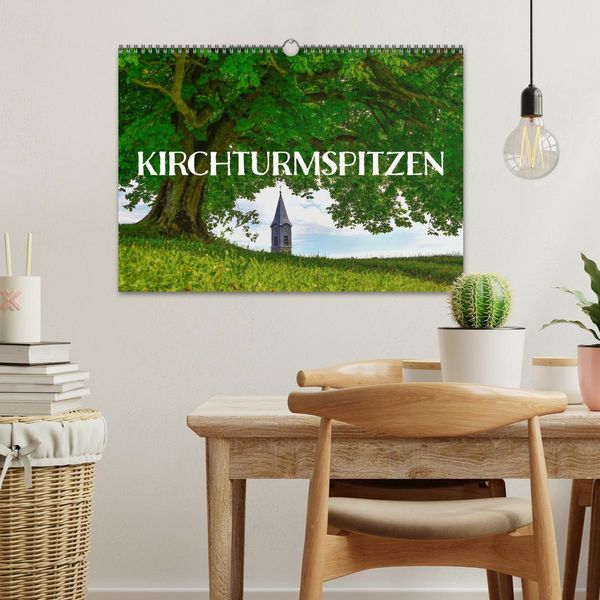Produktbild: Kirchturmspitzen (Wandkalender 2026 DIN A3 quer), CALVENDO Monatskalender