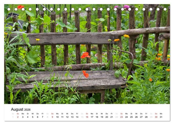 Produktbild: Mein Jahr im Landhausgarten (Tischkalender 2026 DIN A5 quer), CALVENDO Monatskalender