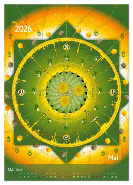 Produktbild: Jahreskreise (Wandkalender 2026 DIN A3 hoch), CALVENDO Monatskalender