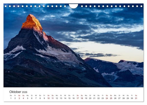 Produktbild: Schweiz - Faszination Natur (Wandkalender 2026 DIN A4 quer), CALVENDO Monatskalender