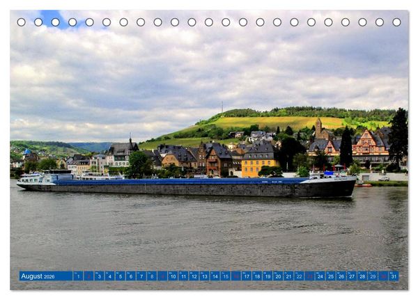 Produktbild: Der wundersch&ouml;nen Mosel entlang &ndash; Von Koblenz bis Trier (Tischkalender 2026 DIN A5 quer), CALVENDO Monatskalender