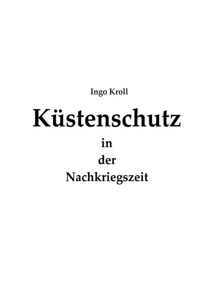 Produktbild: K&uuml;stenschutz in der Nachkriegszeit